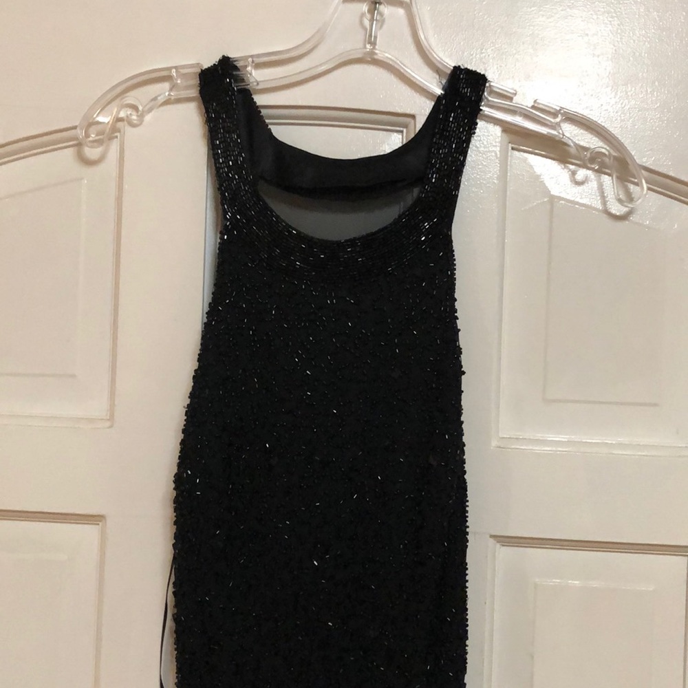 Beautiful black sequenced prom dress